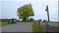 Farm track and public footpath