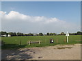 TM0113 : West Mersea Playing Field by Geographer
