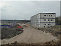 Construction site offices at Old Oak Common