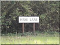 Haye Lane sign