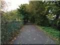 Newcastle-under-Lyme: path along former railway line