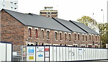 J3375 : New houses, former North Queen Street police station site, Belfast - October 2015(1) by Albert Bridge