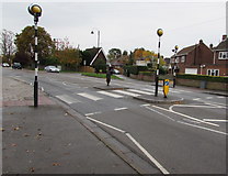 SU9576 : Zebra crossing, Maidenhead Road, Windsor by Jaggery