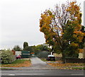 Autumn colours at an allotment entrance, Windsor