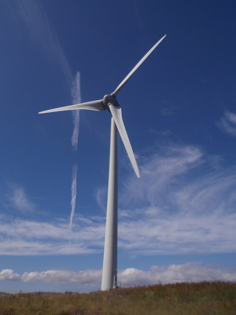 Flotta: wind turbine on West Hill