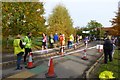 Finish line for Wistow 10k