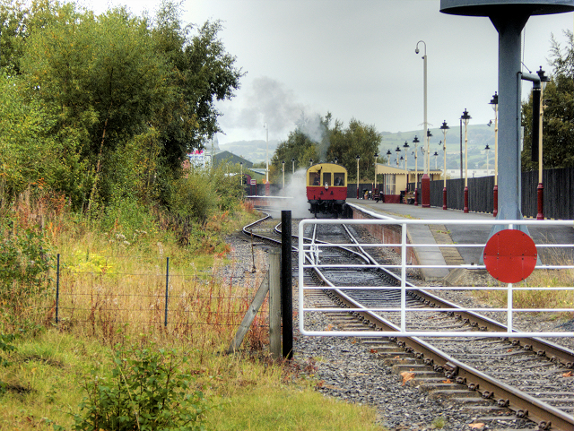Train Arriving at Heywood Station