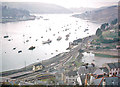 SX8851 : River Dart and Dartmouth Harbour from above Kingswear, 1964 by Ben Brooksbank