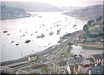 SX8851 : River Dart and Dartmouth Harbour from above Kingswear, 1964 by Ben Brooksbank