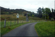 NM9028 : Glen Lonan road and Clach na Carraig by Peter Bond