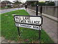 Conspicuous name sign, Mill Lane, Clewer Village, Windsor