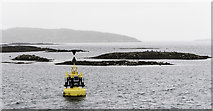 NF7305 : Greanamul Buoy and skerries complete with wildlife by Peter Moore