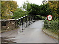 Weight limit on the bridge to White Lilies Island,  Clewer Village, Windsor