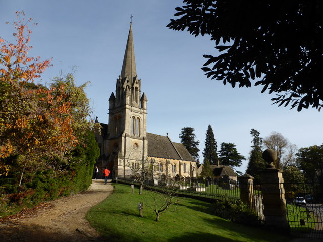 Batsford Church from the Arboretum