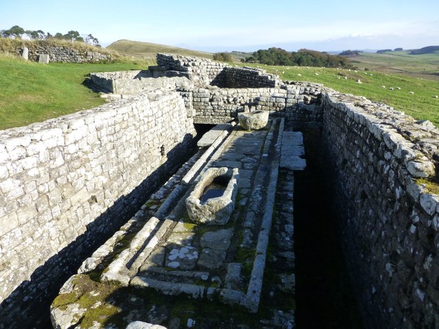 The latrines of Housesteads Roman Fort 