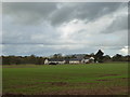 Looking across a field to Bussells Farm