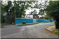 Hoardings outside a house on Oldfield Road