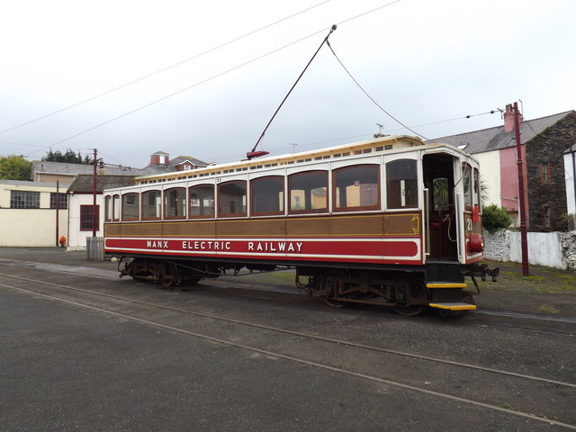Manx Electric Railway car number 21 at Ramsey