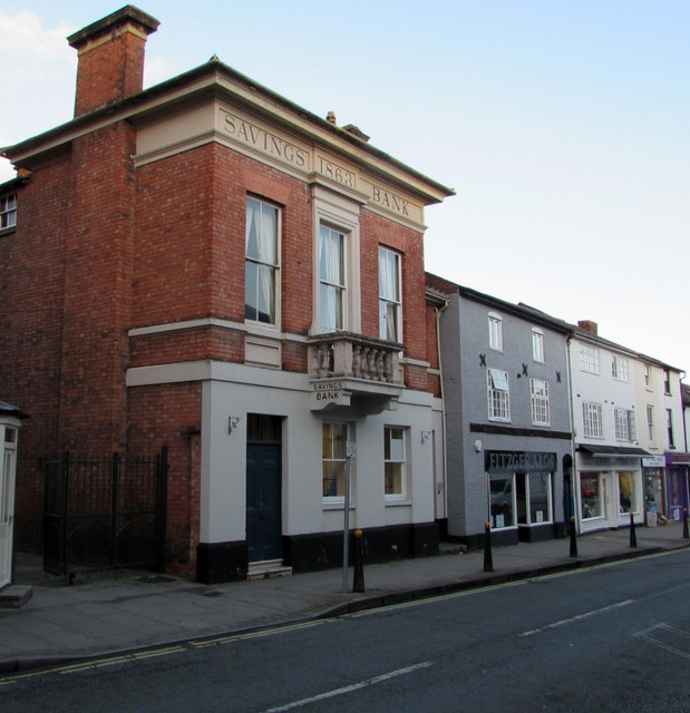 Grade II listed former Savings Bank, Severn Street, Welshpool