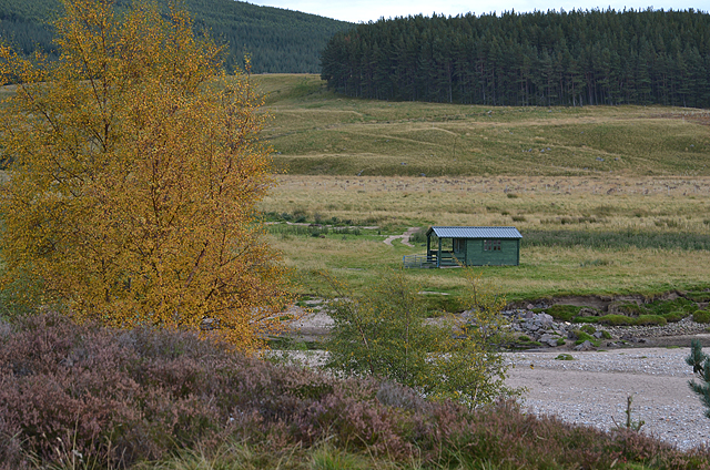 Fishing hut by the Findhorn