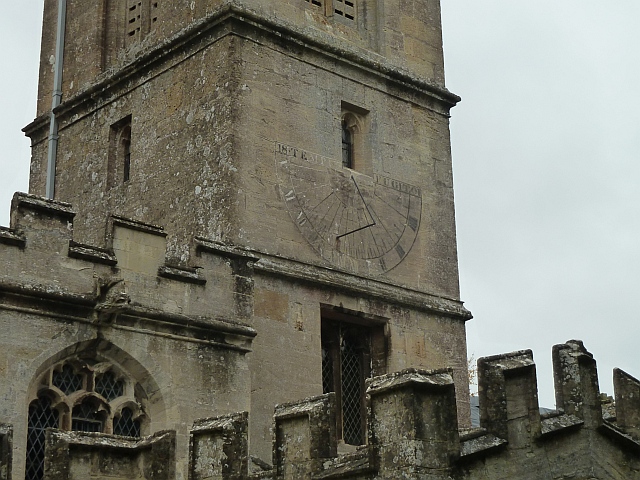 Sundial on the church of St James the Great, Bratton