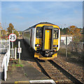 Newmarket: Ipswich train leaving