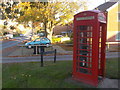 Dorchester: doorless phone box in Wessex Road