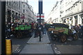 TQ2980 : View along the central reservation on Regent Street by Robert Lamb