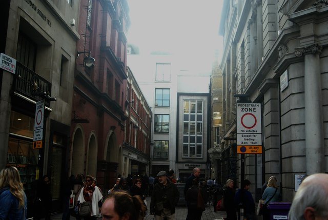 View down Heddon Street from Regent Street
