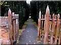 Wooden kissing gate, Clewer Village, Windsor