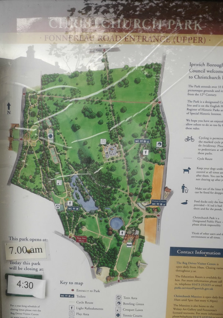 Map Of Christchurch Park © Geographer Cc-by-sa 2.0 :: Geograph Britain 