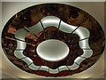 TQ2980 : Art  Deco Light Fitting, Brasserie Zedel, London W1 by Christine Matthews