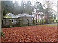 Gateway and lodge to Mitford Hall