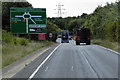 TG1805 : Sliproad from the A47 at Thickthorn Interchange by David Dixon