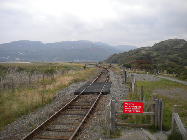 Railway north from Morfa Mawddach
