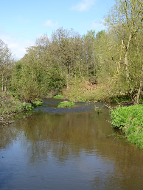 The River Bollin in The Carrs park