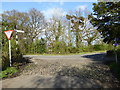 Junction of the Airport Orbital Cycleway with Moss Lane Styal