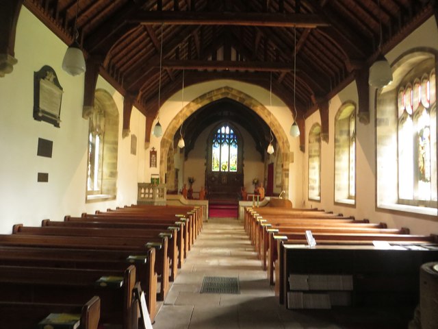 Looking along the nave, St Mary's Parish Church, Kettlewell
