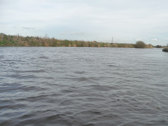 The River Aire heading eastwards [upstream]