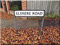 TM1645 : Elsmere Road sign by Geographer