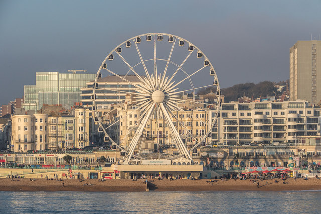 The Brighton Wheel from Brighton Pier, Brighton, East Sussex