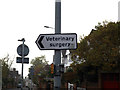 Roadsign on the B1077 Tuddenham Road