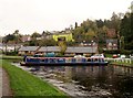 Canal  boat  "Tommy" turning  round  at  Froncysyllte