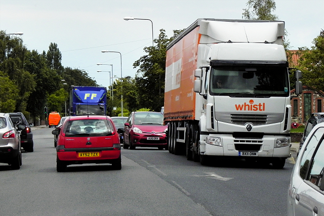 Heavy Goods Traffic on Wroxham Road