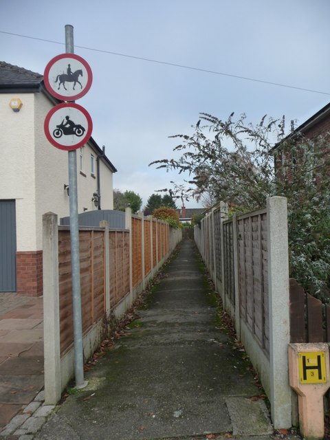 Public footpath, Whiteclosegate, Carlisle