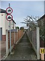 Public footpath, Whiteclosegate, Carlisle