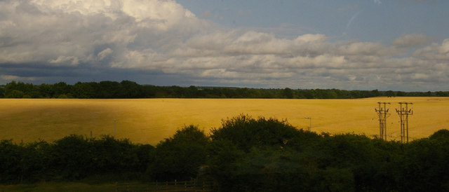 Land between the railway lines, south of Stevenage
