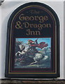 Sign for the George and Dragon Inn, Boldron