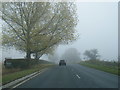 A170 heads east near Hazel Hall Farm