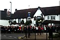 View of crowds gathering for the Remembrance Sunday Service in Billericay High Street #3